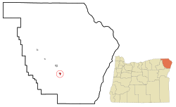 Location in Oregon