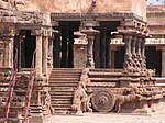 Santuario del Tempio di Airavatesvara a forma di carro, Darasuram, Tamil Nadu