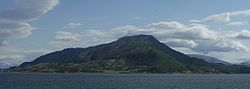 View of Angerneset in western Leirfjord