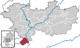 Läget för Bad Vilbel i Wetteraukreis