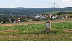 The village seen from NW