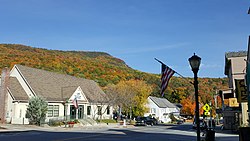 Main Street in Bristol in the fall