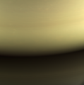 A última imagem da Cassini, quando já mergulhava na atmosfera de Saturno para sua destruição.