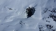 Cave entrance in winter