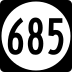 State Route 685 marker