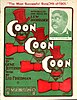 Cover of the book with the sheet music to "Coon Coon Coon"