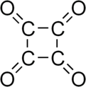 Skeletal formula of cyclobutanetetrone