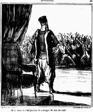 Ah ! ça… mais ils n'ont plus l'air de s'occuper de moi du tout !. Le Charivari (1866).