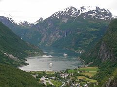 Inre delen av Geirangerfjorden