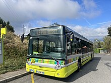 Heuliez Bus GX 337 du réseau STAS n°1100 au terminus Michalière de la ligne 30 attendant son départ pour Le Pertuiset.