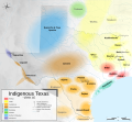 Image 25Territories of some Native American tribes in Texas ~1500CE (from History of Texas)