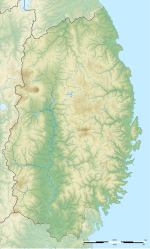 Carte topographique vierge de la Préfecture d'Iwate