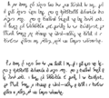 Quikscript example of the same passage in Junior Quikscript (above) and Senior Quikscript (below)