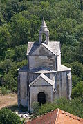 Capilla de la Santa Cruz en Montmajour, construida como una tetraconcha