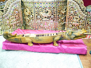 A kyam at the Mon Buddhist Temple in Fort Wayne, Indiana