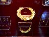 Gold exhibits at the Archaeological Museum of Lamia
