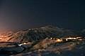 Lone Peak from Salt Lake Valley at night