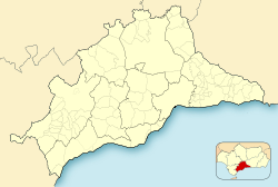 Arenas is located in Province of Málaga