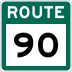 Route 90 marker