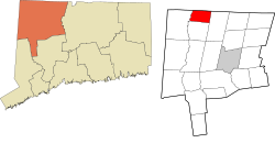 North Canaan's location within the Northwest Hills Planning Region and the state of Connecticut