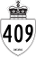 Highway 409 marker