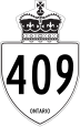 Highway 409 marker