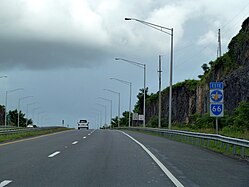 A stretch of Autopista Roberto Sánchez Vilella (PR-66) heading east to Río Grande