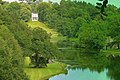 Image 109Painshill Park in Cobham has follies on natural, but landscaped slopes by part of the Mole disguised as ornamental lakes and the Great Cedar thought to be the largest Cedar of Lebanon in Europe. In the mid-north of the county. (from Portal:Surrey/Selected pictures)