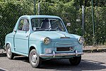 Une Vespa 400 datant de 1958, en France.