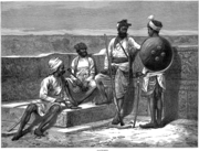 Rajpoots (modern spelling: Rajputs), from a series in the Illustrated London News celebrating the Royal Visit to India in early 1876. (2009)