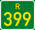 Regional route R399 shield