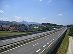 Motorvägen A1 mellan Maribor och Ljubljana passerar Celje.