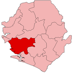 Distretto di Moyamba – Localizzazione