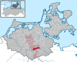 Läget för kommunen Splietsdorf i Landkreis Vorpommern-Rügen