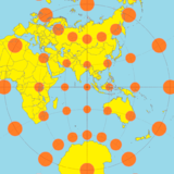 The stereographic projection with Tissot's indicatrices