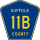 County Route 11B marker