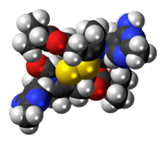 Space-filling model of the sulbutiamine molecule