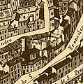 In the plan of Madrid of Pedro Teixeira (1656) some remains of the Christian Walls were noted, such as this fortification located between Calle Almendro and Calle Cava Baja.