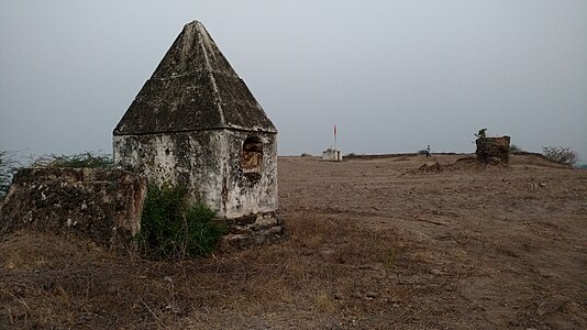 British tombs erected to the memory of the officers killed, Thalner Fort, 2017.