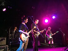 The Clouds performing at The Corner Hotel, Melbourne in 2014