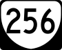 State Route 256 marker