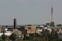 Welkom's city centre skyline