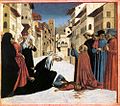 Domenico Veneziano, Saint Zenobius Performs a Miracle, 1445.