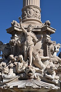 La Mer - Amphitrite, fontaine Cantini (1911), Marseille, place Castellane.