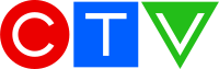 The CTV network logo: a red circle containing a C, a blue square containing a T, and a green triangle containing a V.