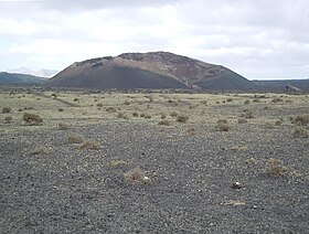 Vue de la Montaña del Cuervo depuis l'Est.