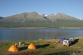 Lac dans le massif.