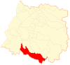 Location of the Parral commune in the Maule Region