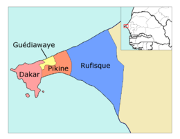 Dipartimento di Rufisque – Localizzazione