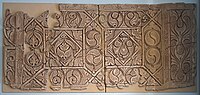 Panel of carved stucco wall decoration from Samarra (9th century) in Style B (from the Museum of Islamic Art, Berlin)